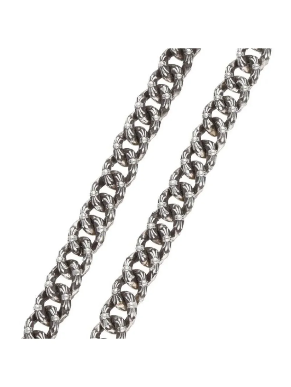 Chrome Hearts Fncy Mini Extra Fancy Silver Necklace